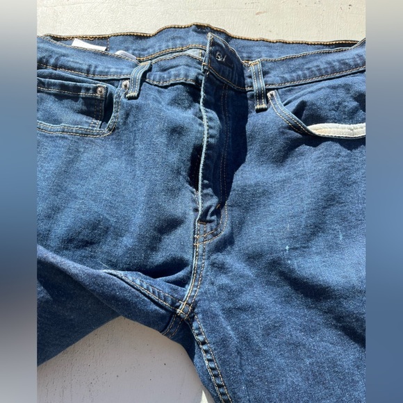 Men’s Levi’s 502 Jeans Blue Straight Leg 36x32 Icon Denim Athletic Stretch Slim - Picture 9 of 13